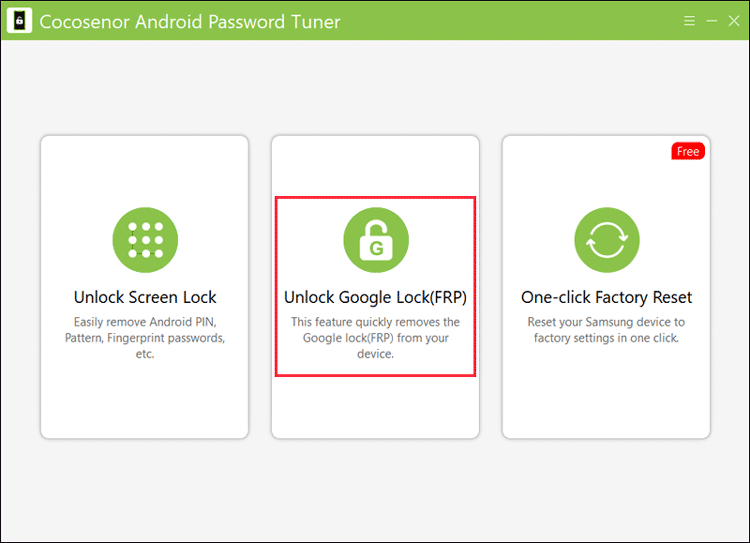 click Unlock Google Lock