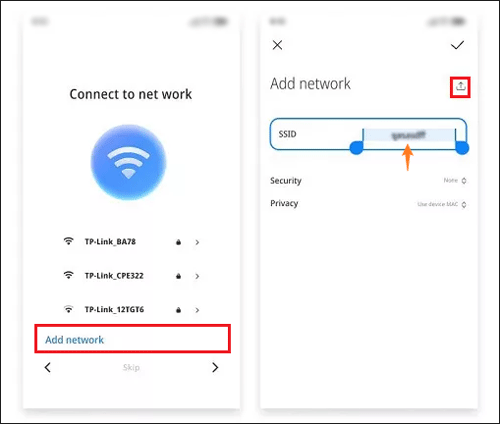 add network