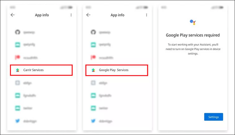 activate Google Play Services