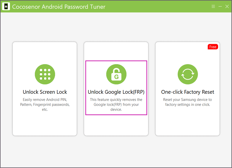 click Unlock Google Lock