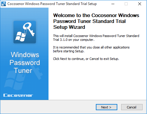 install windows password tuner