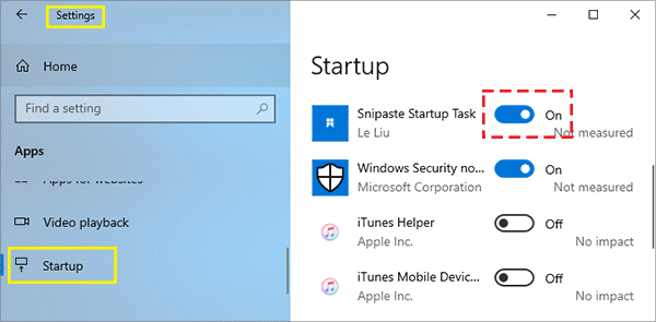 disable programs running on startup windows 10
