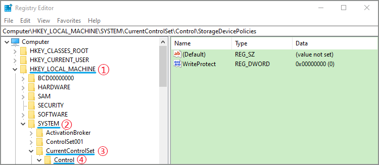 Find StorageDevicePolicies