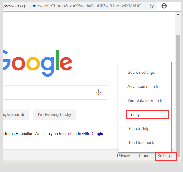 how to delete google chrome history