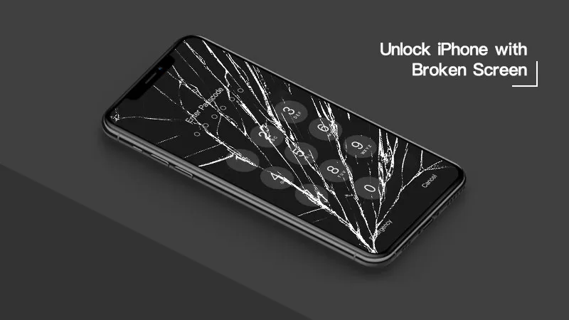 unlock broken screen iPhone