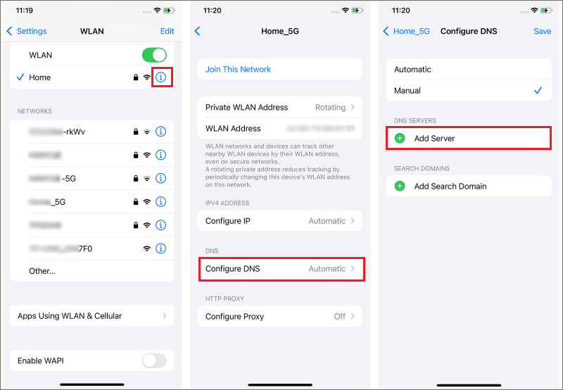 Configure DNS