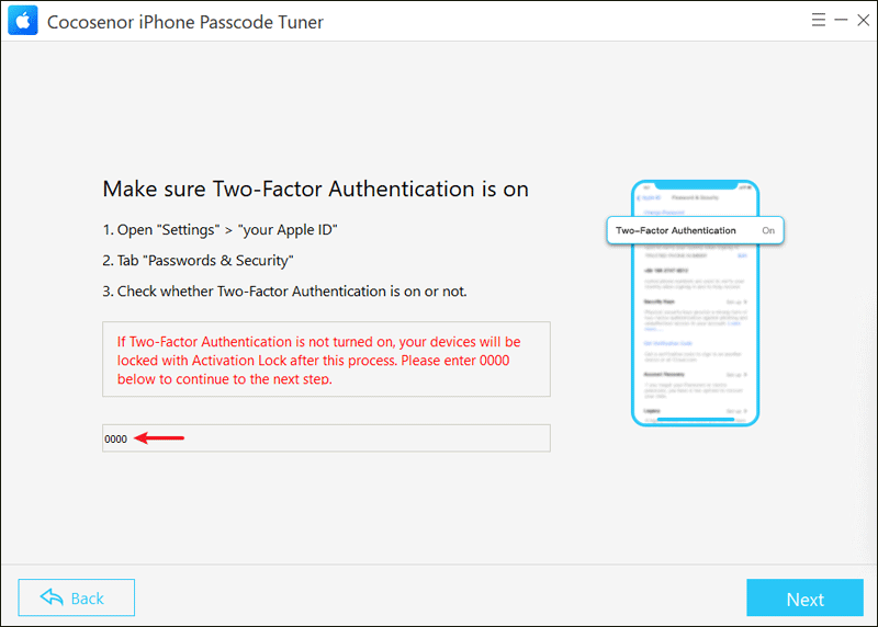 Turn on Two-Factor Authentication