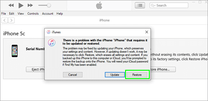 free iphone restore software