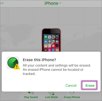 how to completely erase iphone