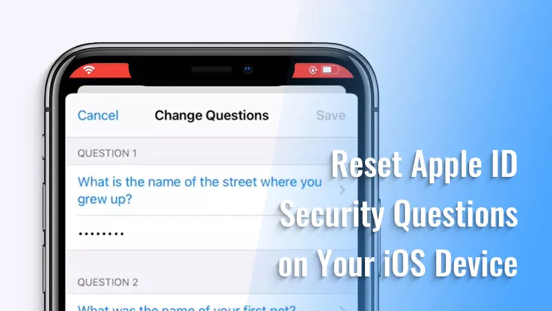 Reset Security Questions