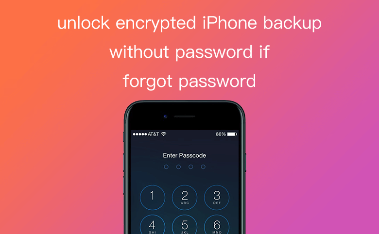 find password to unlock iphone backup
