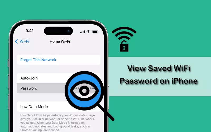 view saved WiFi password on iPhone