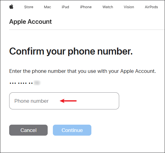 Confirm your phone number