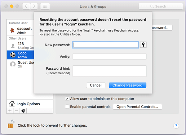 how to find your administrator password on mac