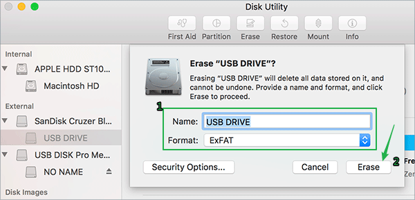 encrypt thumb drive mac