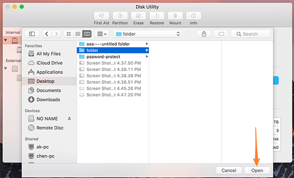 how to make a locked folder on mac