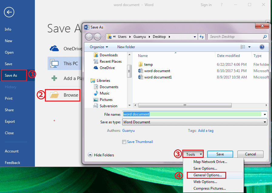 how to change word settings to not open in read only