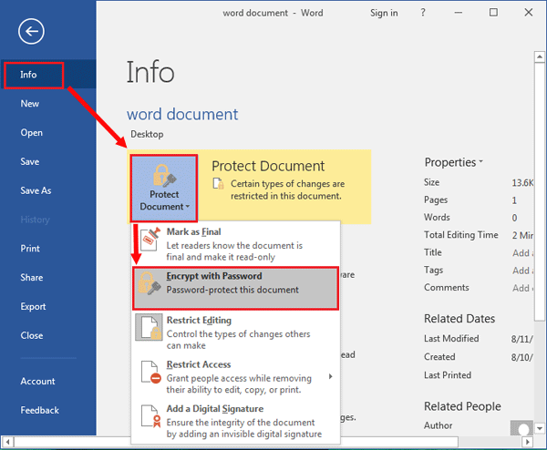 edit a protected word document