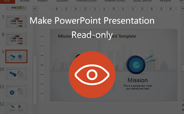 how to make powerpoint presentation read only 2016