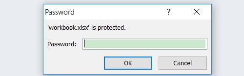 how to create a password protected excel file