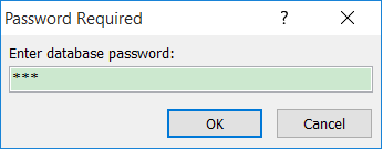 enter password on text box