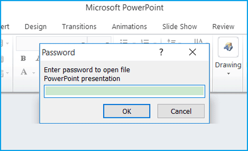 unlock ppt presentation with password