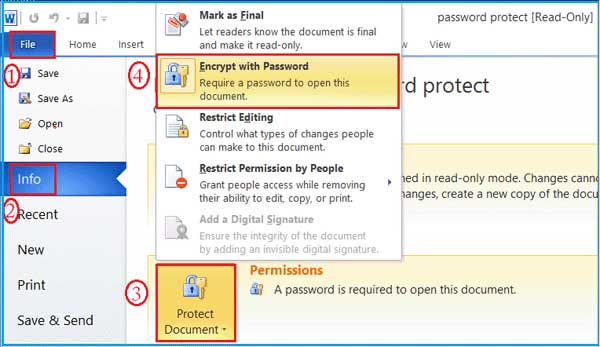how to unlock a protected word document with a password