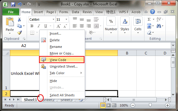 unlocking an excel file locked for editing