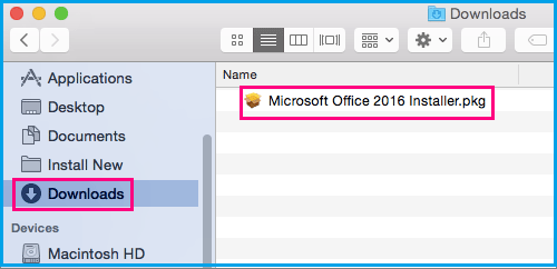 mac install office 2016