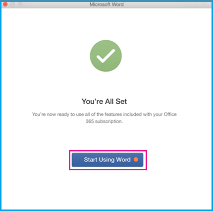 activate office for mac 2016 with key