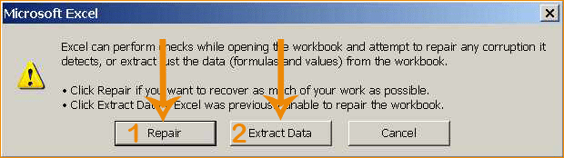 repair or extact data