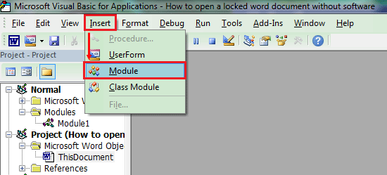 how to unlock document in word