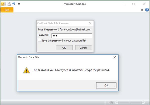 outlook password manager