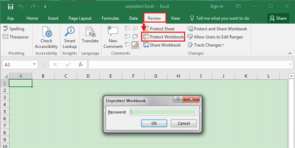 How To Unprotect Excel Workbook And Worksheet With Or Without Password 5825