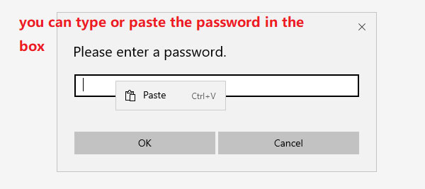 just paste it password