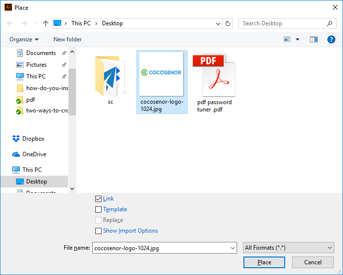 how to insert png into pdf