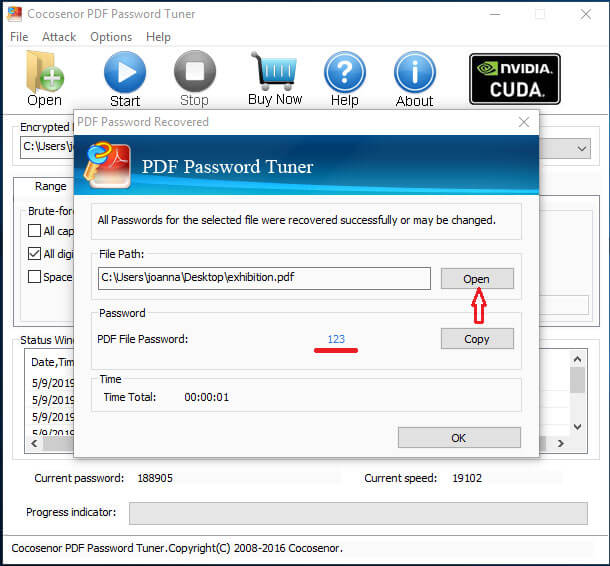 how to open password protected pdf files