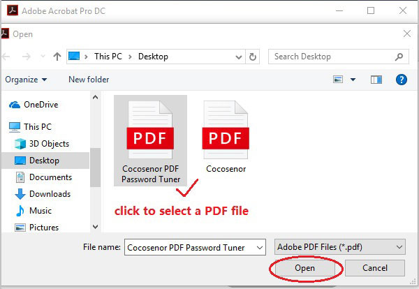 how to open password protected pdf for reading