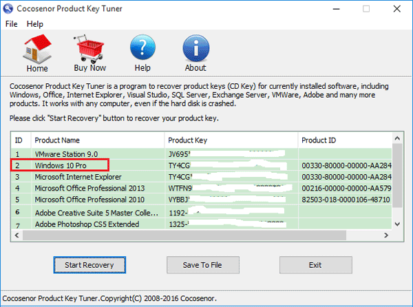 windows 10 pro check product key