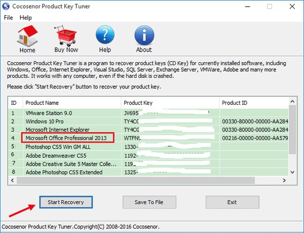 office 2013 product key recovery tool