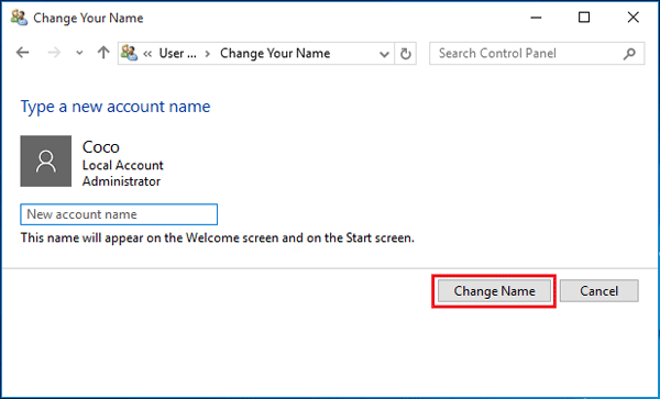 change account to admin windows 10