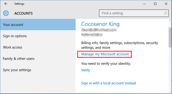 windows 10 with microsoft account cant change name