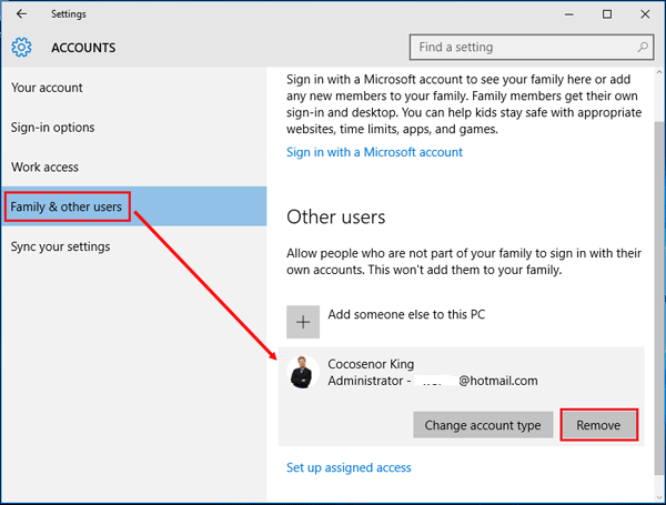 4 ways to remove Microsoft account or Local account from ...