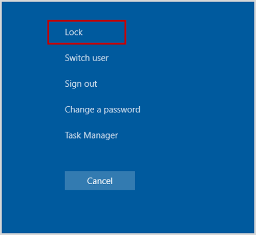 remove lock icon windows 10