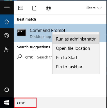 cmd activate administrator windows 10