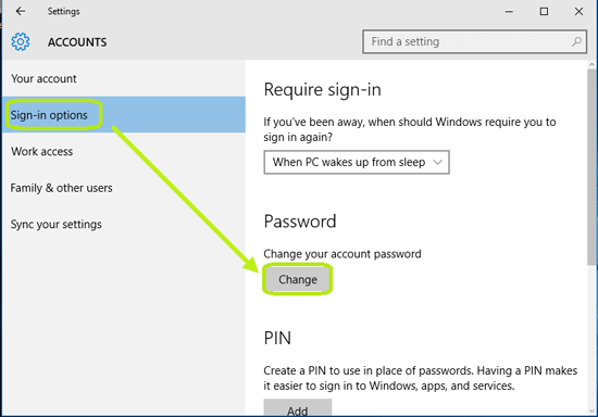cmd prompt change a microsoft account password
