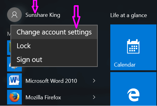 windows 10 remove profile picture