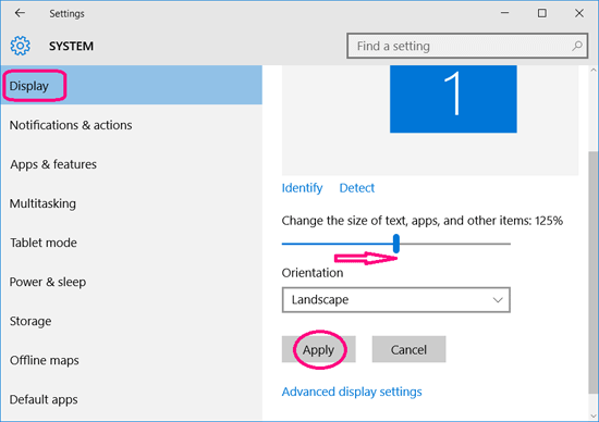 Windows 10 Display Settings 1573