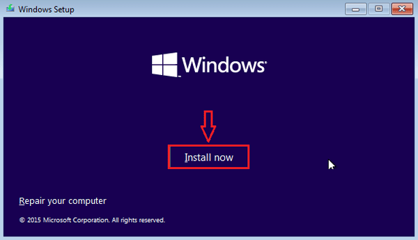 clean install windows 10 from usb