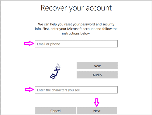 recover your account